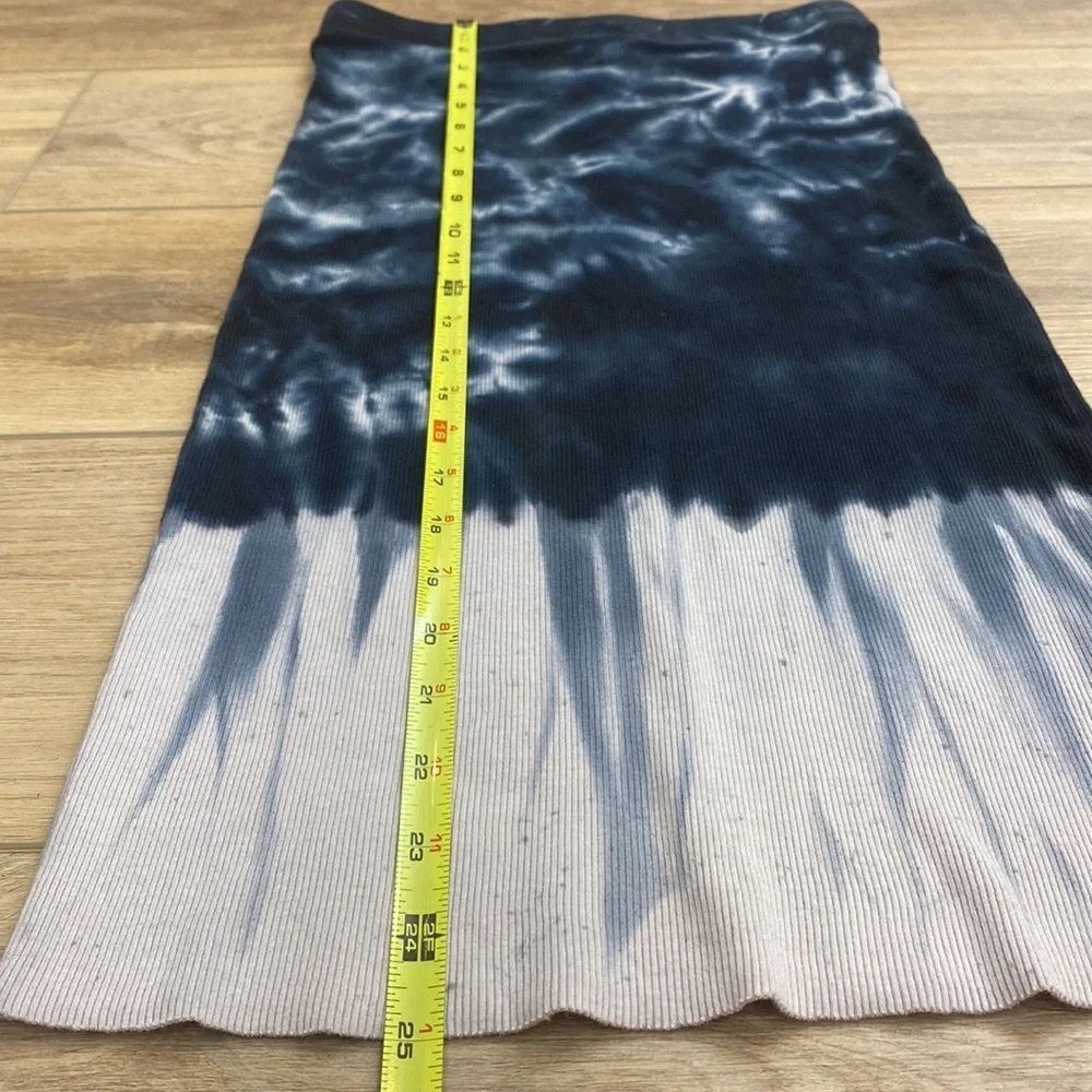 NSF | Lyla | Ombré Tie Dye Ribbed Knit Midi Skirt - Picture 11 of 13